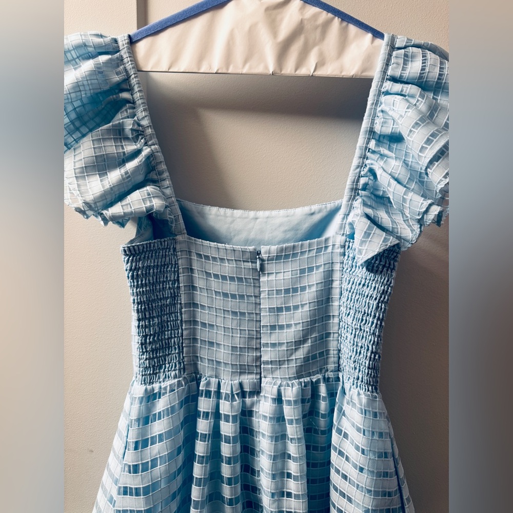 Amanda Uprichard Sky Blue Cedella Dress - Picture 4 of 7